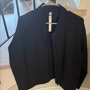 lululemon athletica Classic Black Bomber Jacket
